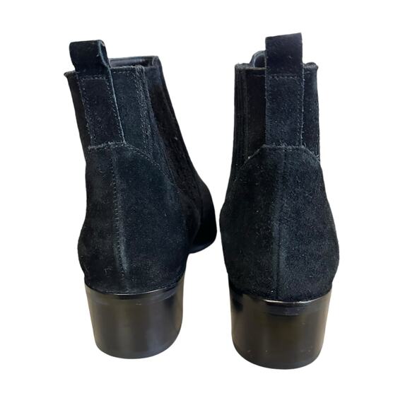 Marc Fisher MLYommi black suede leather booties  pull on size 7 - Picture 16 of 16